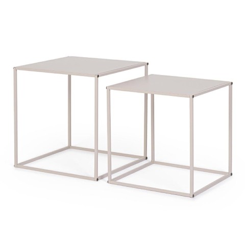 SET 2 TAVOLINI ALRIK QU BEIGE